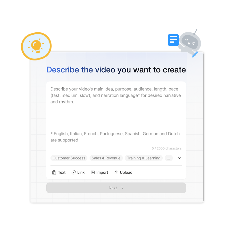 AI-powered draft generation for student feedback videos using Visla’s AI platform.